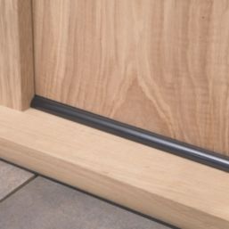 Stormguard Slimline Rain & Draught Excluder Black 914mm