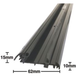 Stormguard Slimline Rain & Draught Excluder Black 914mm