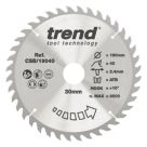 Trend CSB/19040 Wood Circular Saw blade 190mm x 30mm 40T