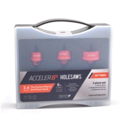 Armeg Acceler8 3-Saw Sheet Steel Holesaw Set