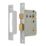 ERA  Chrome Effect Bathroom Lock 76mm Case - 56mm Backset