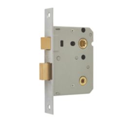 ERA  Chrome Effect Bathroom Lock 76mm Case - 56mm Backset
