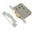 ERA  Chrome Effect Bathroom Lock 76mm Case - 56mm Backset