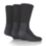 SockShop  Heavy Duty Safety Boot Socks Black 6-11 3 Pairs