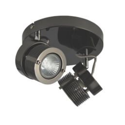 Inlight PEDRO Round 2-Light Spotlight Black Chrome