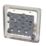 Hager Sollysta WRPS3PIBSW 10A 1-Gang 3-Pole Isolator Switch Brushed Steel  with White Inserts