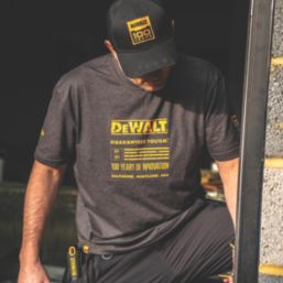DEWALT 100 Year Graphic Short Sleeve T-Shirt Grey Medium 39-41" Chest