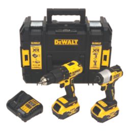 DeWalt DCK2063P2T SFGB 18V 2 x 5.0Ah Li Ion XR Brushless Cordless Twin Pack Screwfix