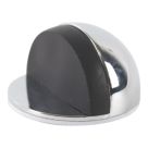 Smith & Locke Half Round Door Stops 43 x 26mm Polished Chrome 3 Pack