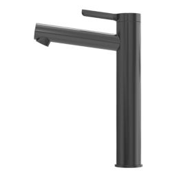 Swirl Bonda Titanium 250mm Tall Lever Mono Basin Mixer Tap