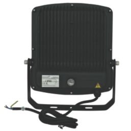 Brackenheath  Outdoor LED Floodlight With Photocell Black 70W 7700lm