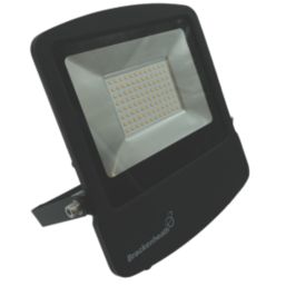 Brackenheath  Outdoor LED Floodlight With Photocell Black 70W 7700lm