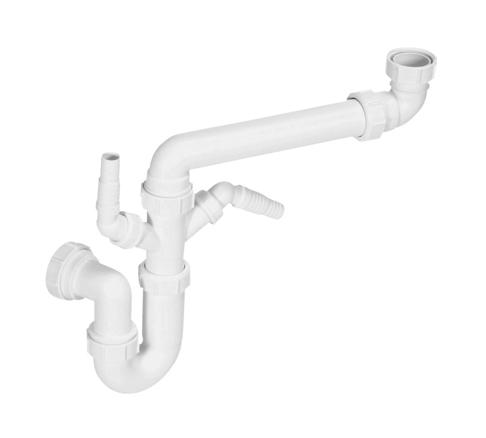 McAlpine SSK1 Sink Trap Kit White 40mm Screwfix