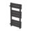 Flomasta Flat Bar 800mm x 400mm 1075BTU Black Vertical Designer Radiator