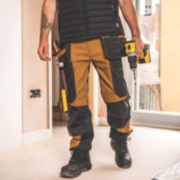 DEWALT Pro Ultra Work Trousers Clay / Grey 32" W 31" L