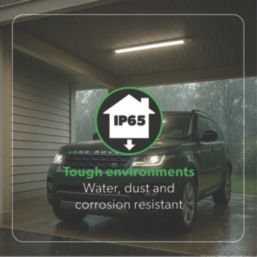 4lite Advantage Twin 2ft LED IP65 Batten 18W 2200lm 220-240V