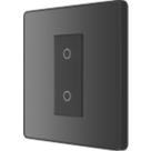 British General Evolve 1-Gang 2-Way LED Single Secondary Trailing Edge Touch Dimmer Switch  Black Chrome