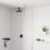 Hansgrohe Vernis Shape  Shower Arm Matt Black 100mm x 26mm