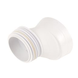 McAlpine MACFIT Rigid 40mm Offset Pan Connector White 135mm