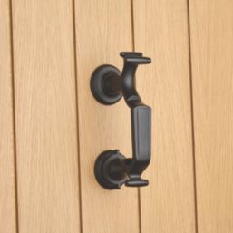 Hardware Solutions Door Knocker Doctor Matt Black 85mm x 176mm