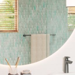 Hansgrohe AddStoris Bath Towel Rail Brushed Black Chrome 648mm x 70mm x 32mm