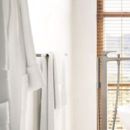 Hansgrohe AddStoris Bath Towel Rail Brushed Black Chrome 648mm x 70mm x 32mm