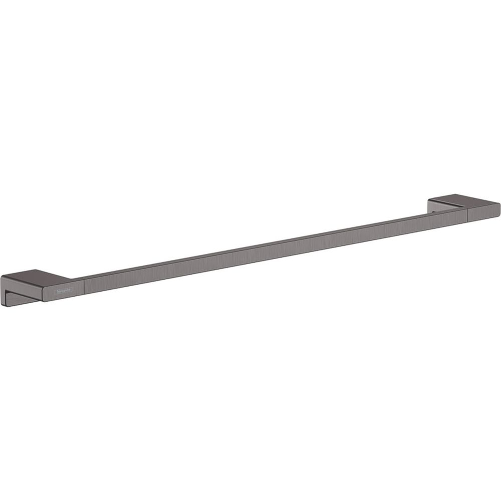 Hansgrohe AddStoris Bath Towel Rail Brushed Black Chrome 648mm x 70mm x ...