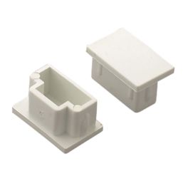 Deta TTE  Maxi Trunking End Caps 25mm x 16mm 2 Pack