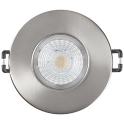 Collingwood DT4 Fixed  Fire Rated LED Downlight Brushed Steel 4.6W 490lm