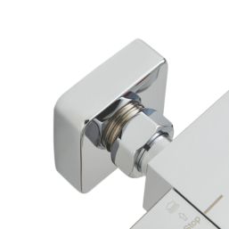 Highlife Bathrooms  Square Shower Brackets Chrome