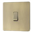 LAP  20A 16AX 1-Gang Intermediate Switch Antique Brass with Colour-Matched Inserts