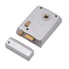 Smith & Locke  Rim Lock Satin Nickel 105mm x 81mm