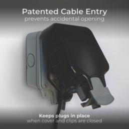 British General  IP66 13A 1-Gang DP Weatherproof Outdoor Switched Socket