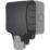 British General  IP66 13A 1-Gang DP Weatherproof Outdoor Switched Socket