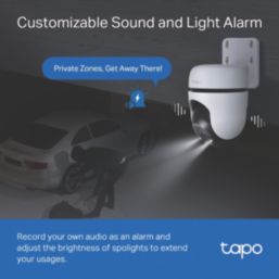 TP-Link Tapo C510W 12V Power Supply Black Wireless 2K Outdoor Dome Pan & Tilt Smart Camera