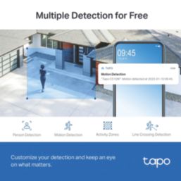 TP-Link Tapo C510W 12V Power Supply Black Wireless 2K Outdoor Dome Pan & Tilt Smart Camera