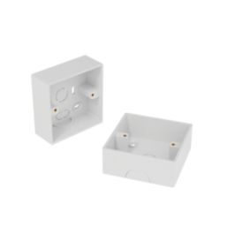 D-Line SSB35W/2 1-Gang Surface Pattress  Box 35mm 2 Pack