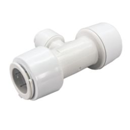 FloPlast FloFit+ Plastic Push-Fit Reducing Tee 28mm x 28mm x 15mm