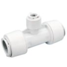 FloPlast FloFit+ Plastic Push-Fit Reducing Tee 28mm x 28mm x 15mm