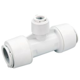 FloPlast FloFit+ Plastic Push-Fit Reducing Tee 28mm x 28mm x 15mm