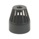 FloPlast Cast Iron Effect Vent Terminal Black 110mm