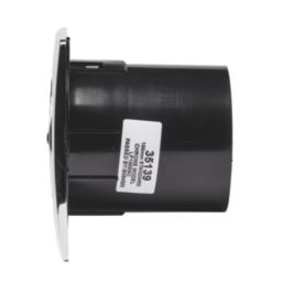 Manrose LP100SS 100mm (4") Axial Bathroom Extractor Fan  Chrome 240V