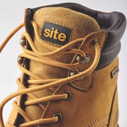 Site Savannah Size 8  Tan Waterproof Steel Toe Cap Safety Boots