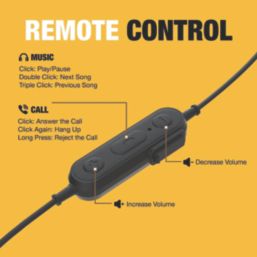 DEWALT Jobsite Wired Noise Cancelling Earphones