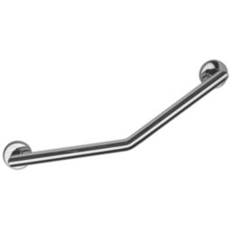 Croydex  Angled Household Grab Bar Chrome 600mm