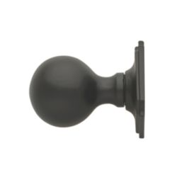 Designer Levers  Heavy Door Knob 60mm Pair Black