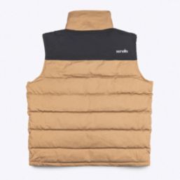 Scruffs Worker Padded Bodywarmer with Ripstop Panels Stone 2X Large 49-52" Chest