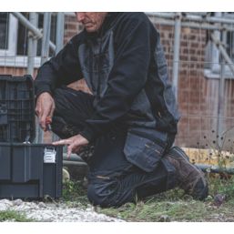 DEWALT Harrison Work Trousers Black/Grey 38" W 33" L