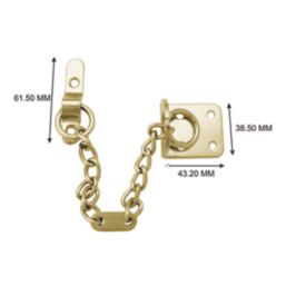 Smith & Locke Door Chain 220mm Polished Brass