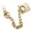 Smith & Locke Door Chain 220mm Polished Brass
